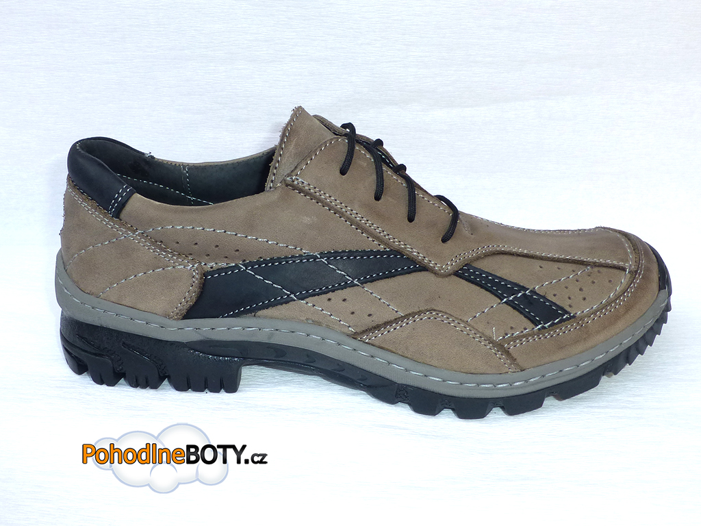 Pánské kožené boty Madler s traktorovou podešví