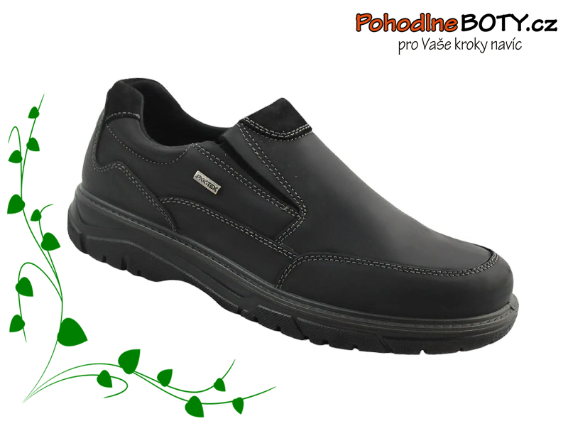 Pánská obuv mokasíny s membránou Imac 851928 černé