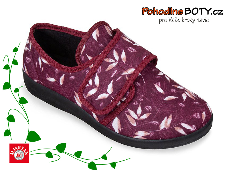 Dámské papuče na suchý zip Mjartan 651 