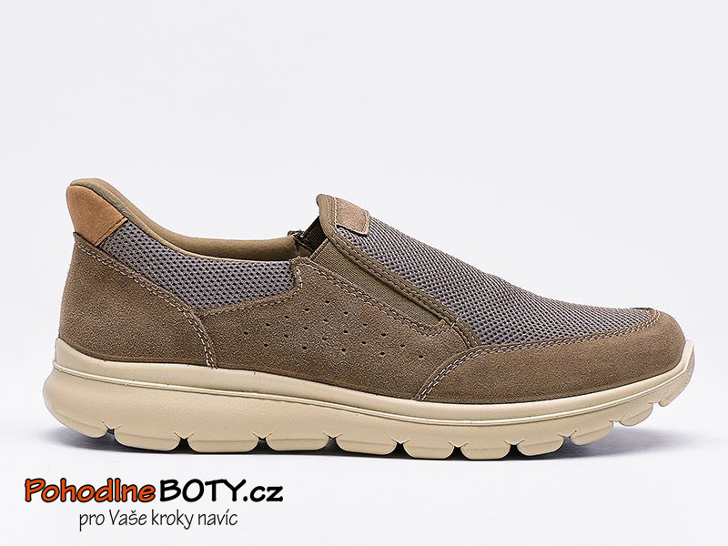 Pánské pohodlné mokasíny hnědé IMAC