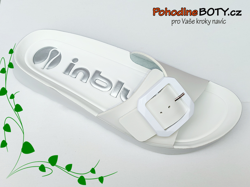 Dámské gelové nazouváky bílé Inblu