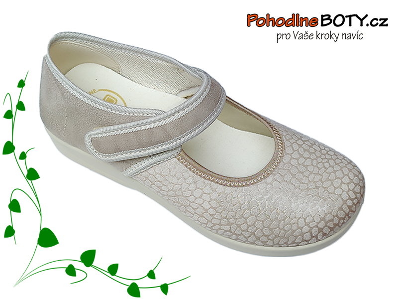 Dámské pohodlné baleríny Medi line šíře H 9150