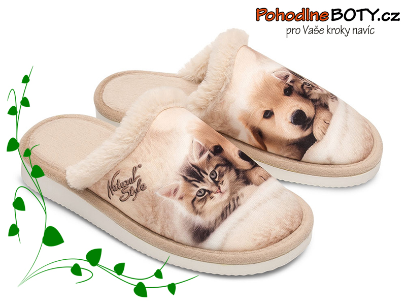 Domácí pantofle Meteor Natural Style 109