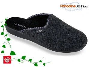 Pantofle nazouváky s plnou špicí Mjartan 608T60