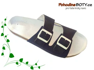 Korkové zdravotní přezůvky nazouváky modré KTO 