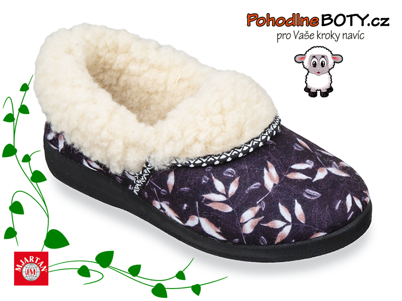 Dámská domácí obuv papuče Mjartan 031LA174