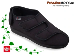 Zdravotní obuv široká Mjartan černá 6051T77