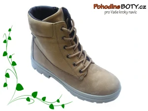 Dámské pohodlné kotníkové boty Imac hnědé 858698