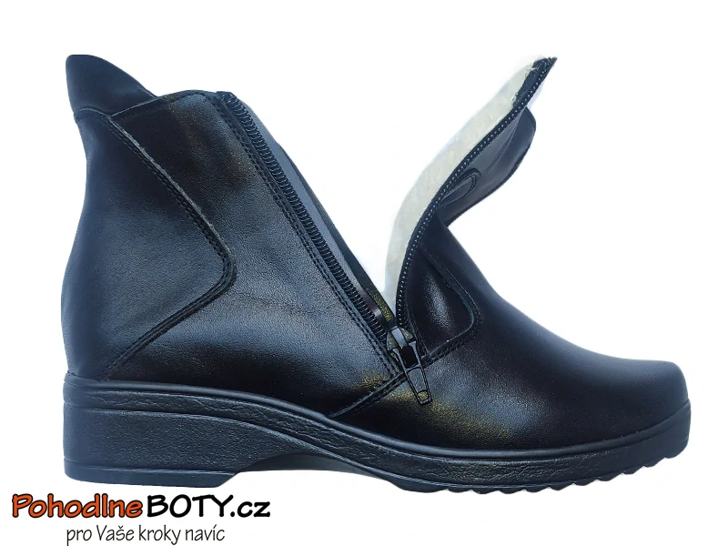 Dámská zimní obuv kotníková široký střih Aldex