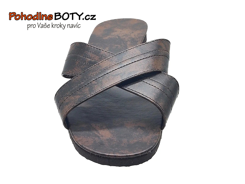 Domácí pantofle Pegres 1010 vojenské nazouváky