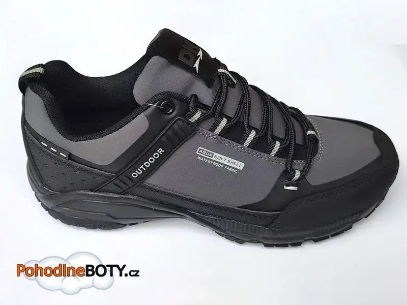 Sportovní obuv Softshell DK 1096 černo šedá 