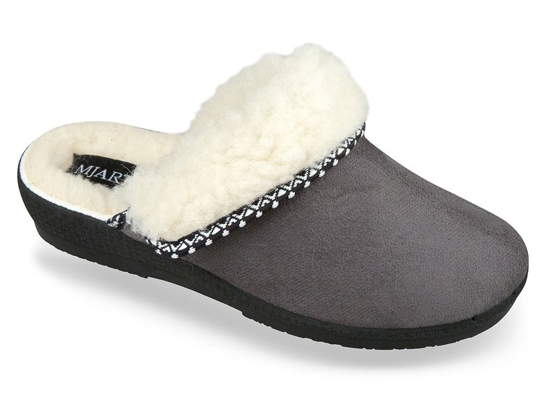 Dámská domácí obuv pantofel Mjartan 831-T73L šedé