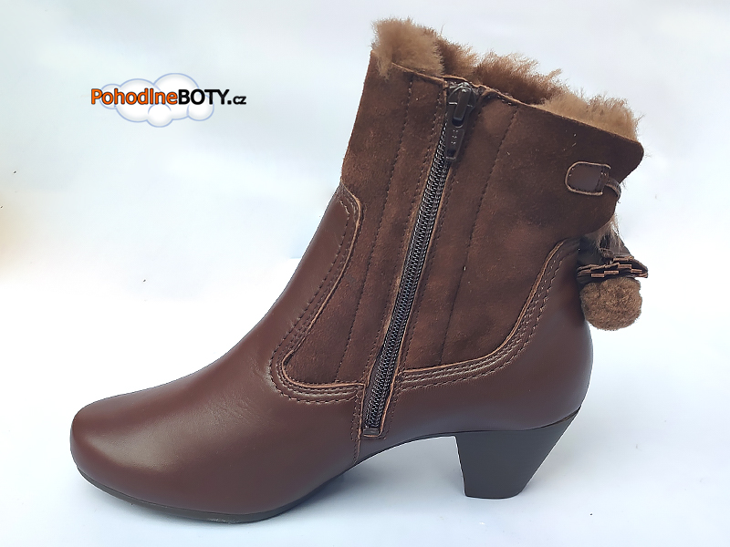 Dámská elegantní hnědá kotníková obuv Vitaform 16707