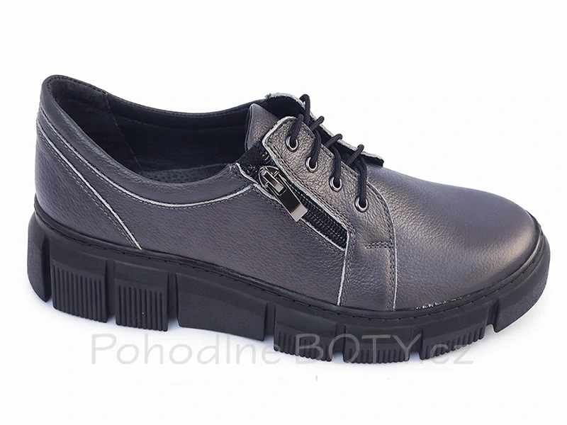 Dámské polobotky Aldex šedé AP57T