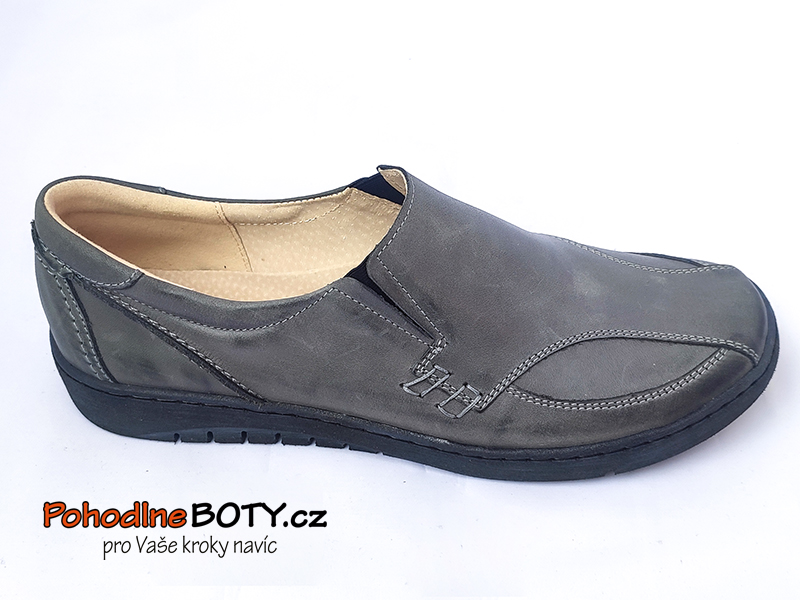 Dámské mokasíny Aldex šedé 504K10 