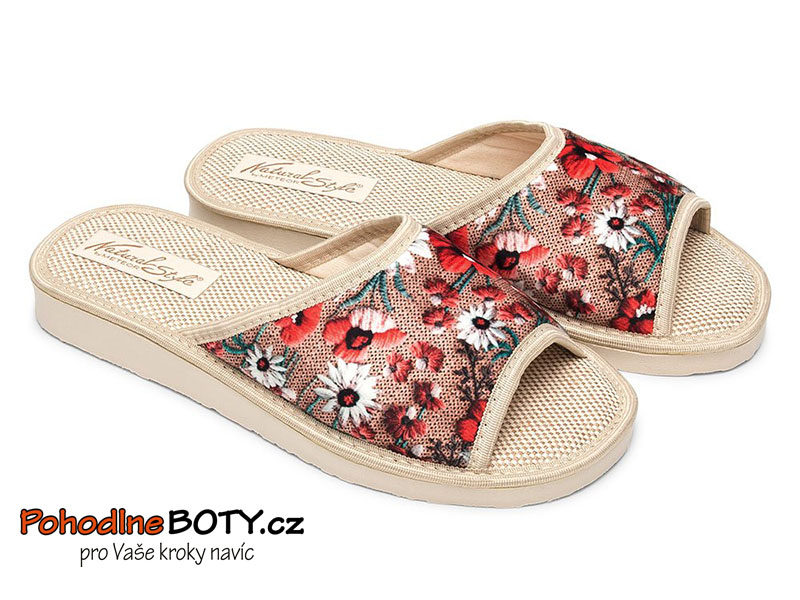 Dámské domácí pantofle Meteor Natural Style 039