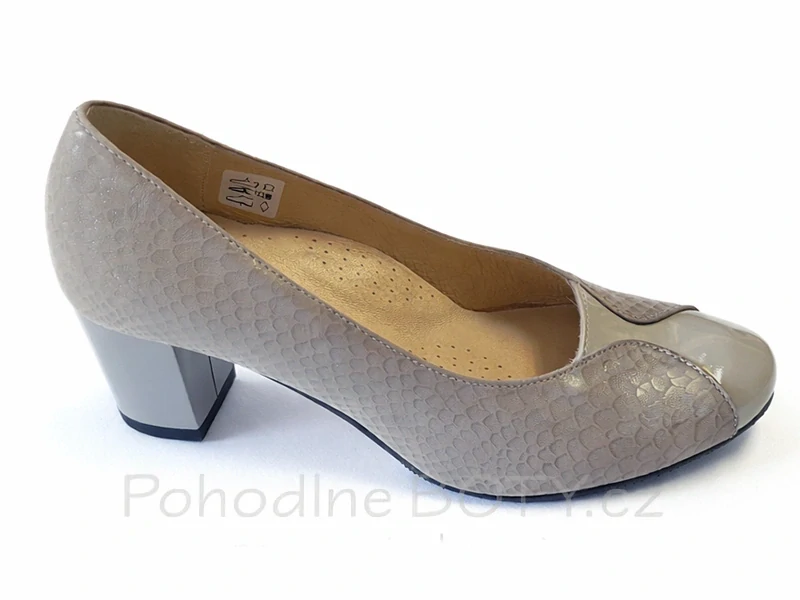 Dámské šedé lodičky Aldex 1733