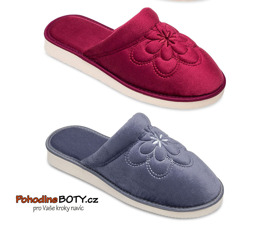 Dámské domácí pantofle Natural Style sametové