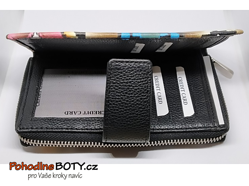 Dámská kožená peněženka barevná 003/60