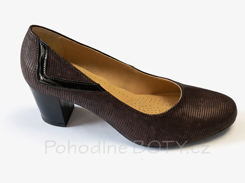 Dámské tm. vínové lodičky Aldex 1775