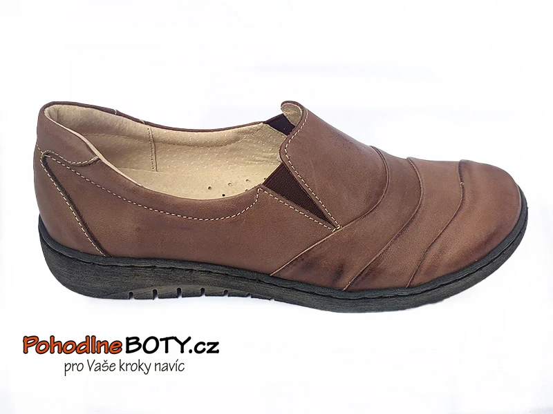 Dámské vycházkové mokasíny hnědé Aldex 511K9