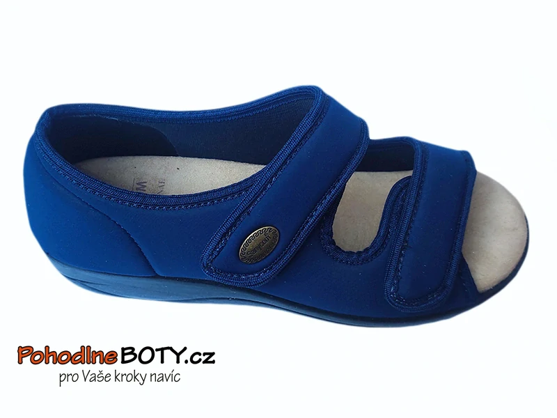 Dámská zdravotní obuv Sanycom modrá plná pata