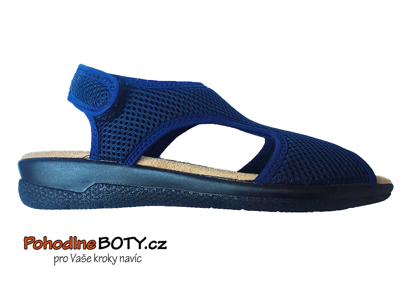 Dámské pružné sandále s měkkou stélkou ART.177 modré
