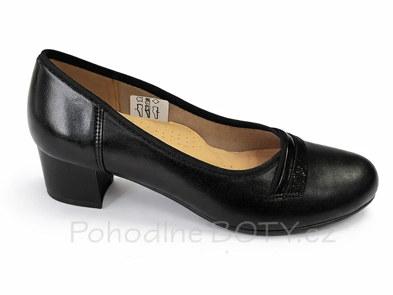 Dámské černé pohodlné lodičky Aldex 940