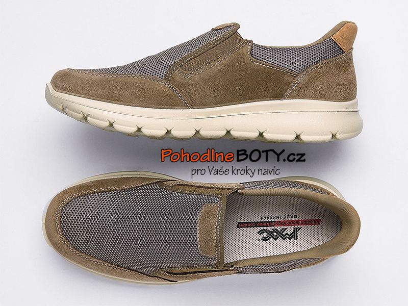 Pánské pohodlné mokasíny hnědé IMAC