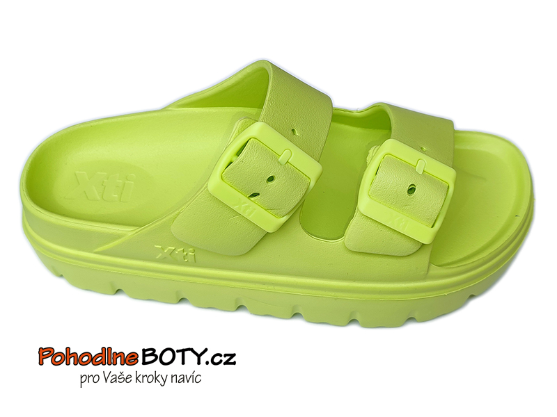 Gumové zdravotní pantofle zelené XTI 1425