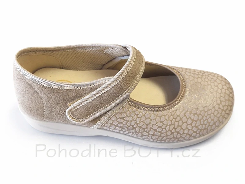 Dámské pohodlné baleríny Medi line šíře H 9150