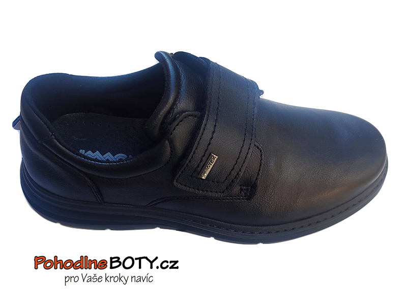 Pánské kožené boty Imac na suchý zip s membránou