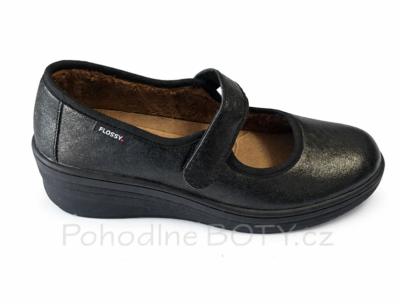 Dámské pohodlné baleríny Flossy černé 8403