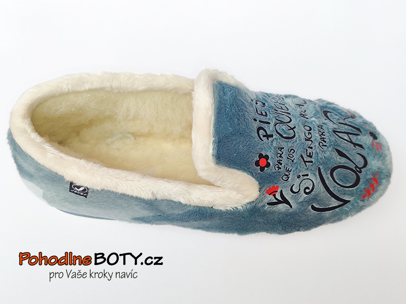 Dámské komfortní parfémované papuče Javer s vlnou