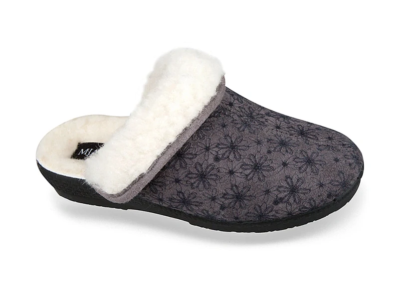 Dámská domácí obuv pantofle Mjartan 831-C114L šedé 