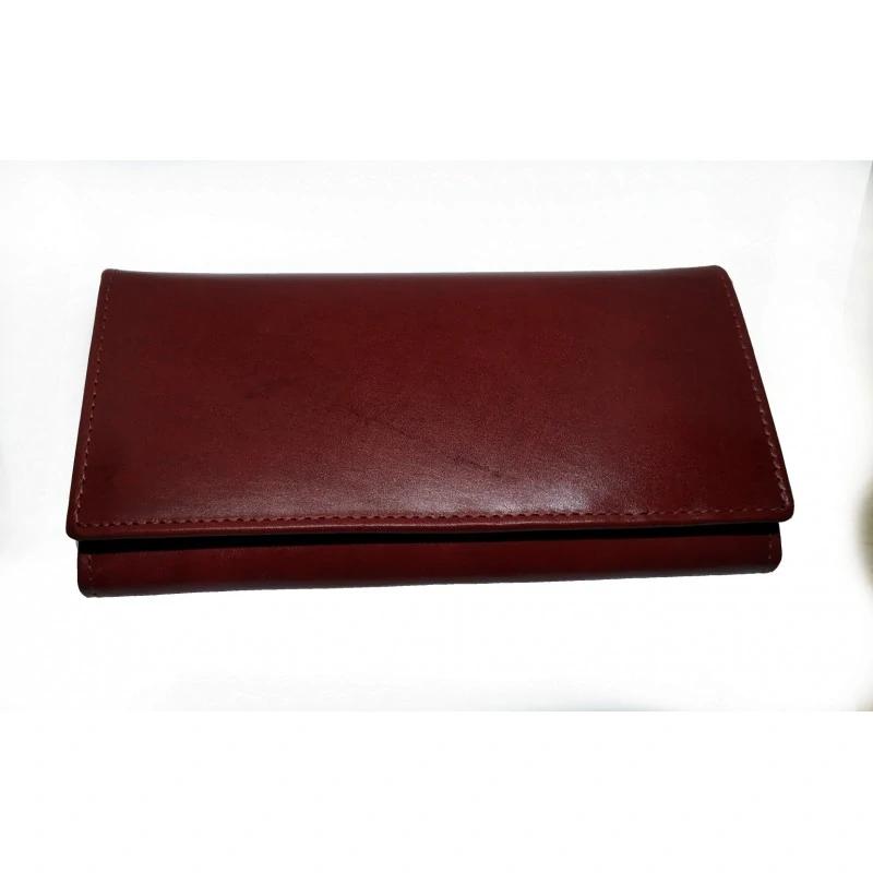 Dámská kožená peněženka rámečková červená 1680155