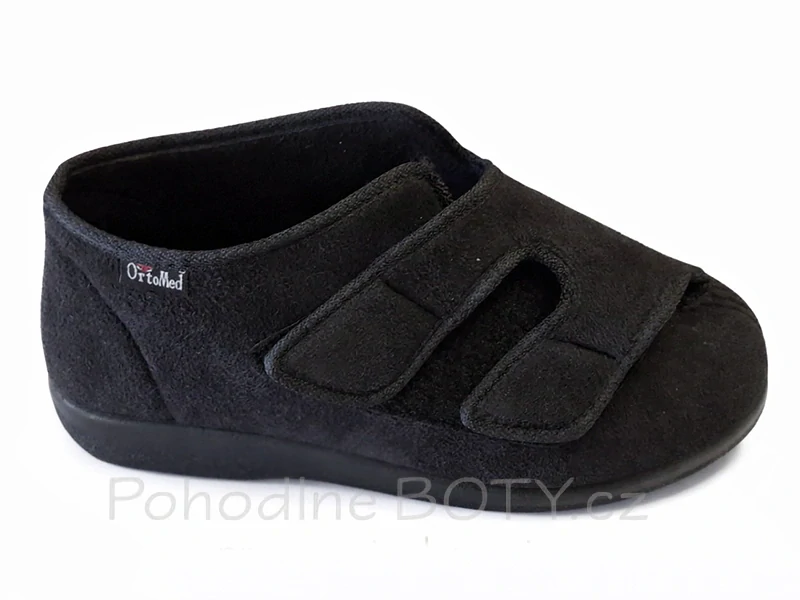 Textilní široká zdravotní obuv OrtoMed 650T44L