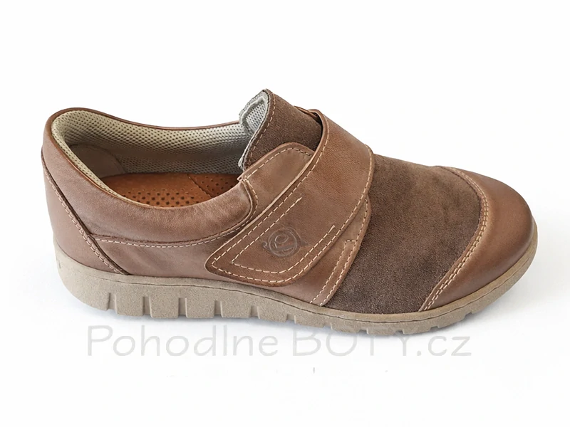 Dámské zdravotní polobotky na suchý zip Orto1472