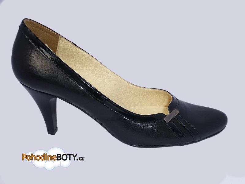 Lodičky černé hladké Aldex