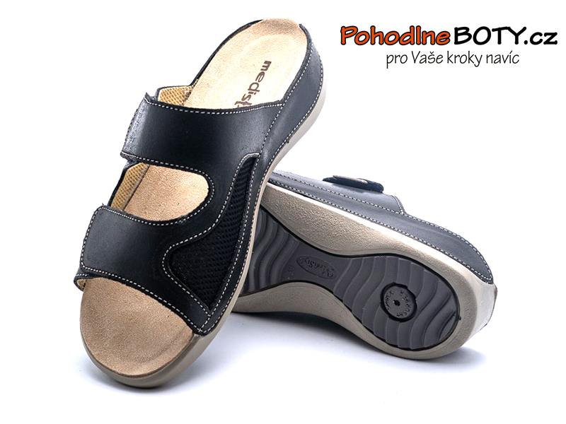 Pantofle Medistyle Šarlota béžové hallux 2Š-V12