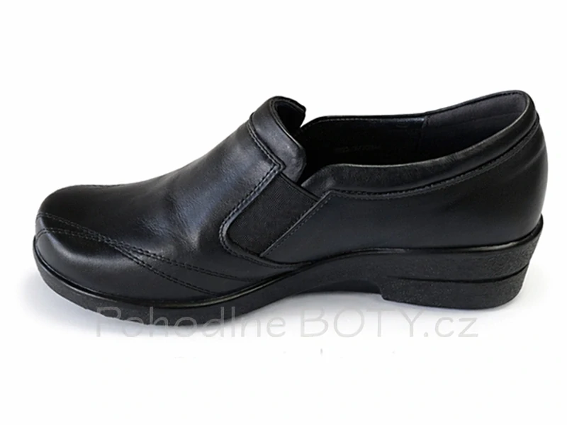 Dámské kožené mokasíny širší střih Aldex 203/521