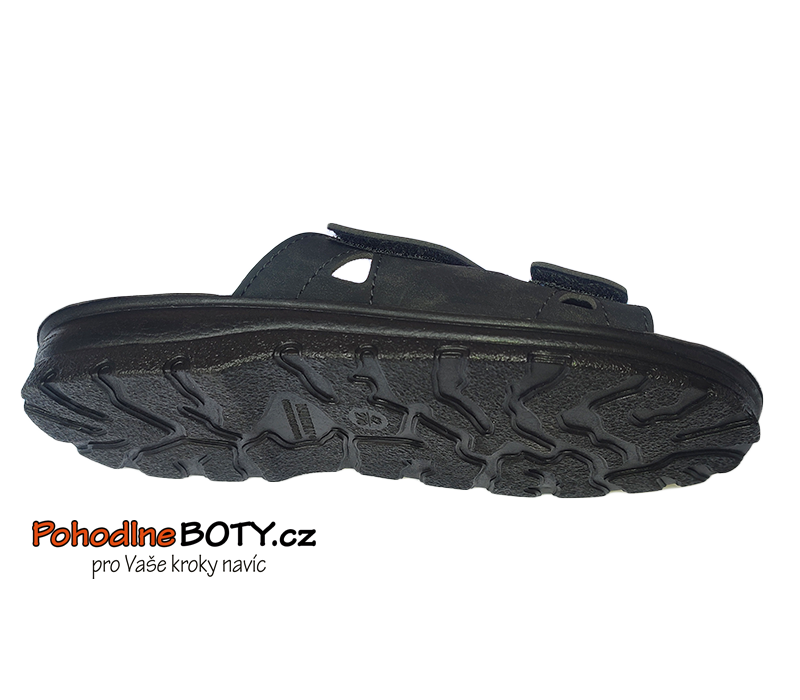 Pánské pantofle Mjartan 2914 černé s gelovou stélkou