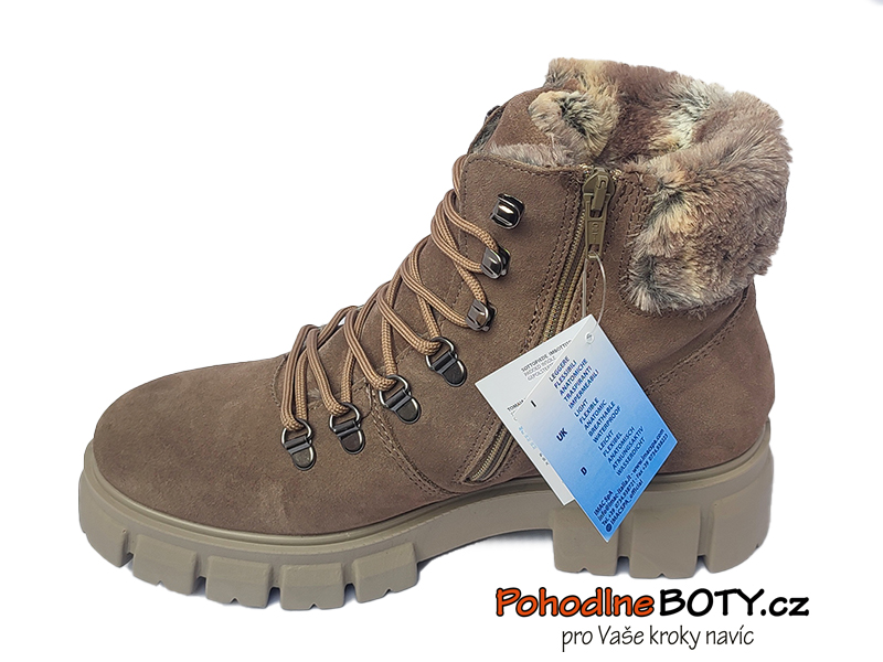 Dámské zimní workerky hnědé Imac 458029