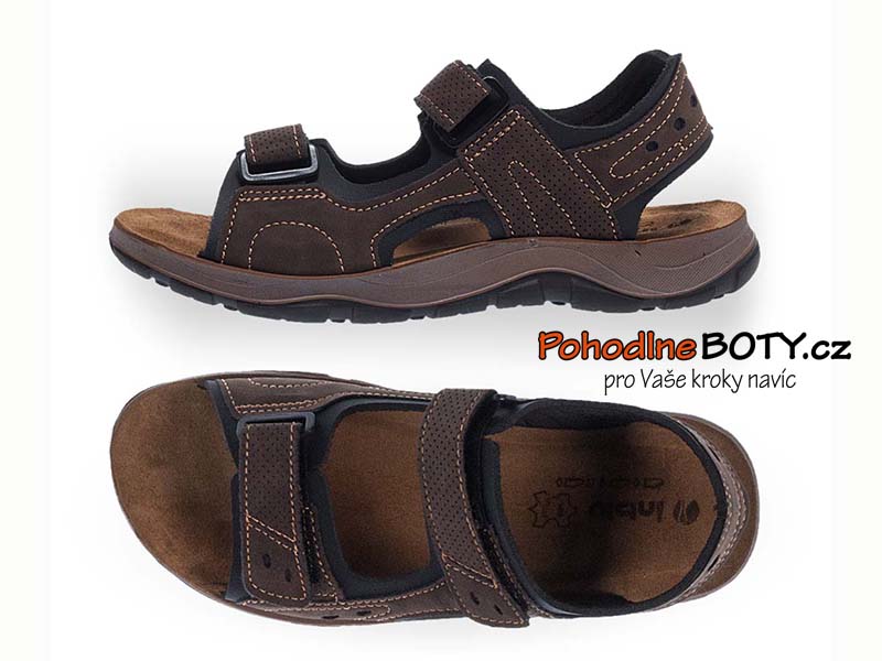 Pánské sandále hnědé Inblu hnědé