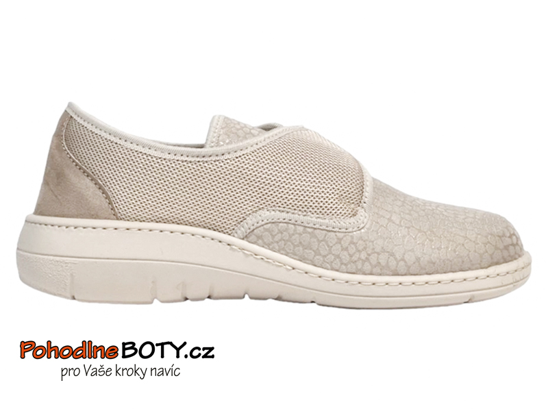 Dámská zdravotní obuv pružná Medi line béžová