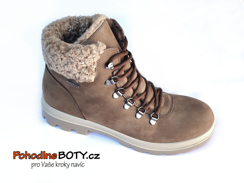 Dámské zimní workerky hnědé Imac 658048