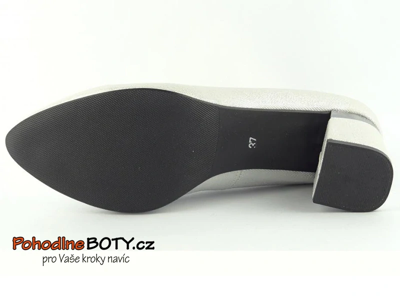 Dámské společenské lodičky Aurelia 216 stříbrné