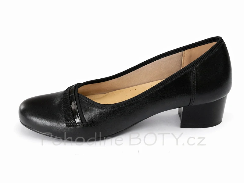 Dámské černé pohodlné lodičky Aldex 940