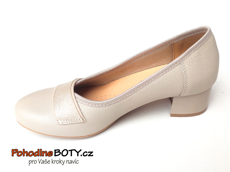 Komfortní dámské lodičky krémové Aldex 1011