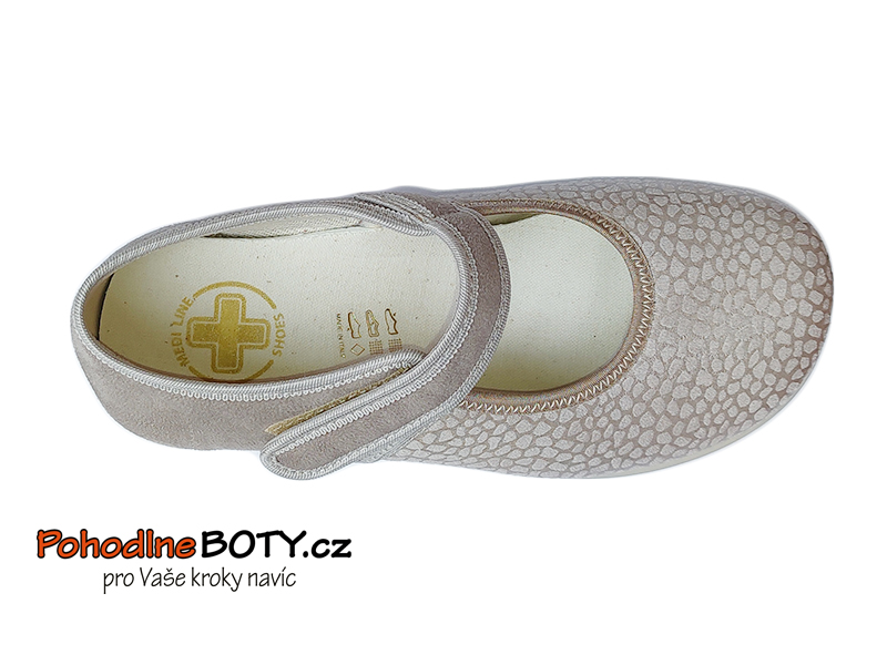 Dámské pohodlné baleríny Medi line šíře H 9150